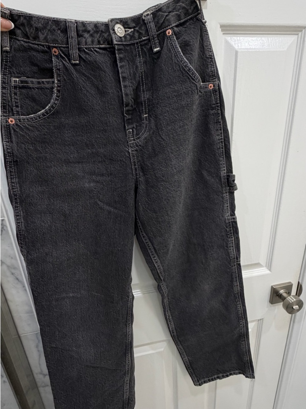 BDG Relaxed Black Carpenter-Style Jeans